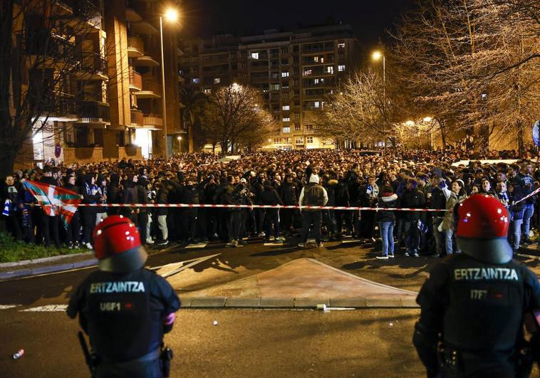 Blindaje de seguridad extraordinario en San Sebastián para el partido de «alto riesgo» entre la Real y el PSG